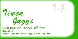 timea gagyi business card